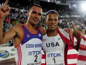 Roman Sebrle and Bryan Clay, World Champs 2005 in Helsinki.