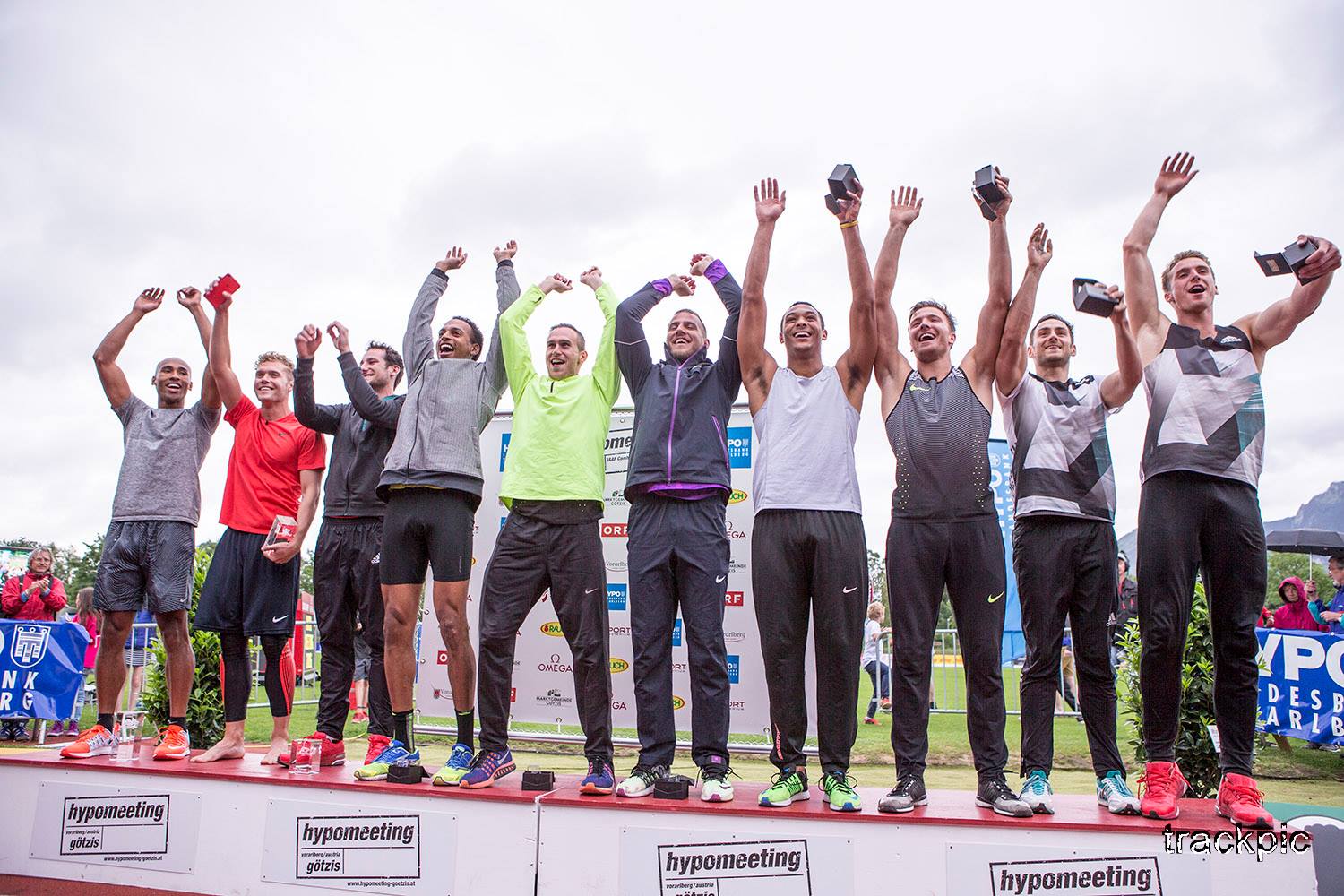 Hypomeeting Götzis 2016 Decathlon Podium - Photo by Olavi Kaljunen / trackpic.net