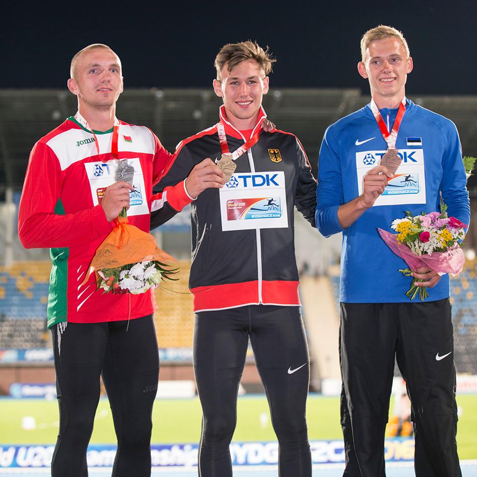 Maksim Andraloits, Niklas Kaul, Johannes Erm - Photo by Olavi Kaljunen / trackpic.net