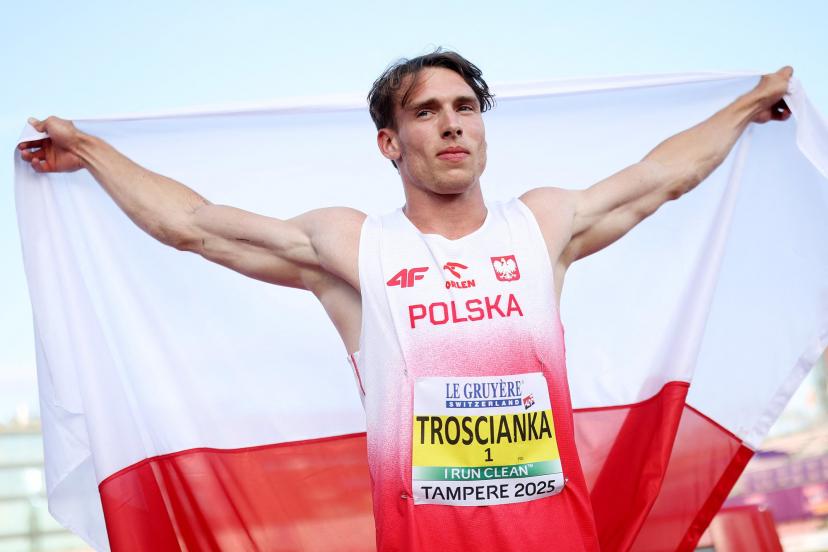 Poland’s Hubert Trościanka made history at the European U20 Championships in Tampere, Finland, becoming the first athlete ever to surpass 8500 points in the U20 decathlon.