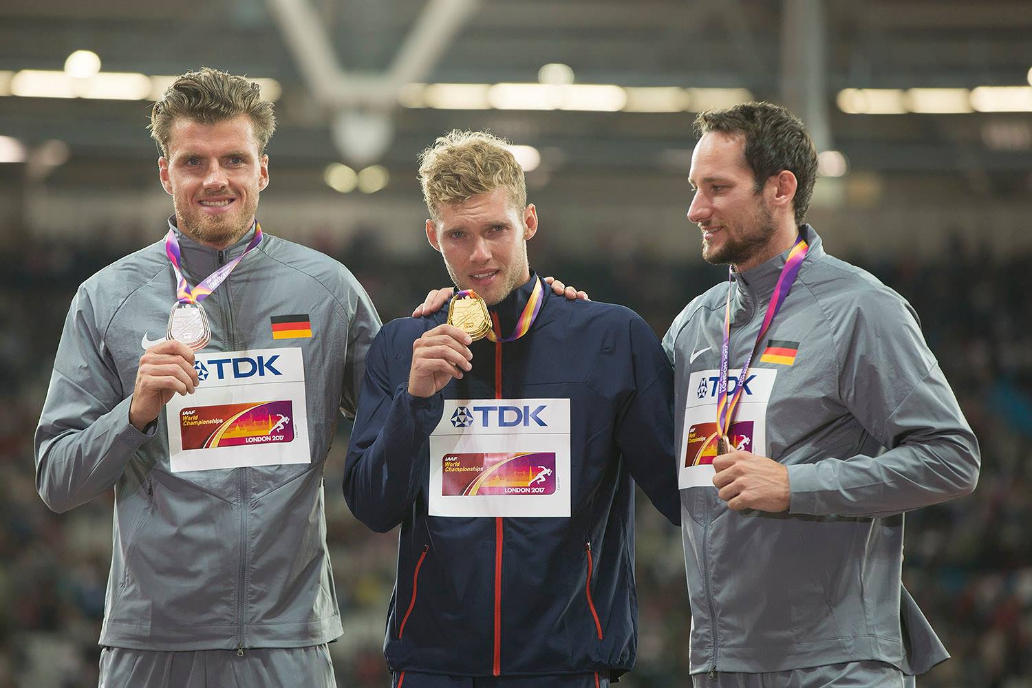 IAAF World Championships London 2017 - Decathlon Podium. Photo by Olavi Kaljunen/trackpic.net